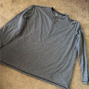 Roundtree & Yorke Charcoal Henley Shirt